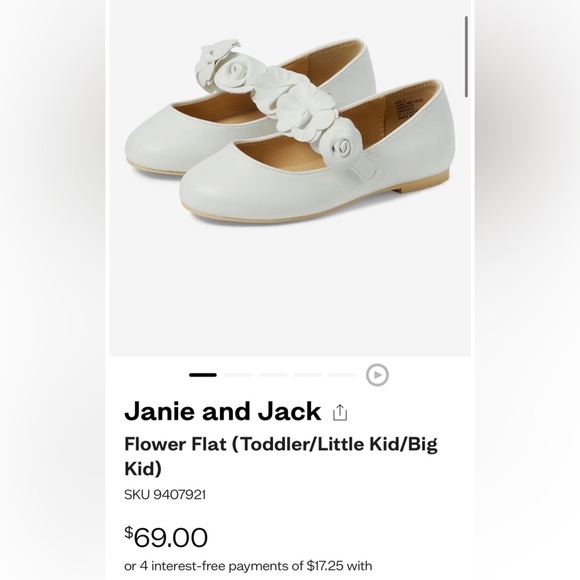 Janie and Jack Flower Flats - Picture 4 of 4